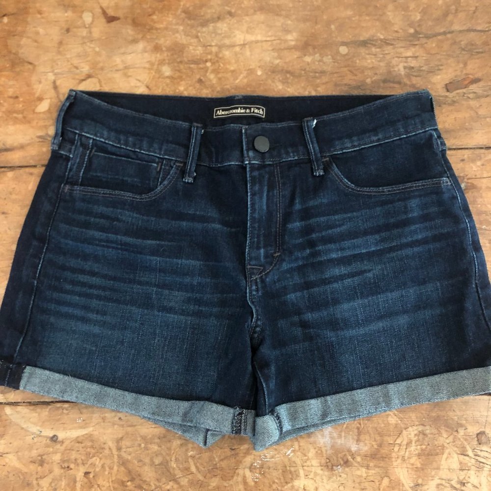 Blue Abercrombie Jean Shorts